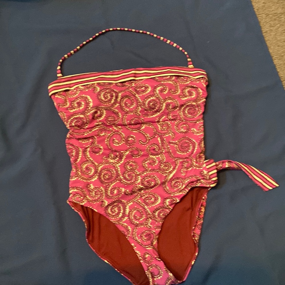 Tory Burch maillot paisley belted swimsuit